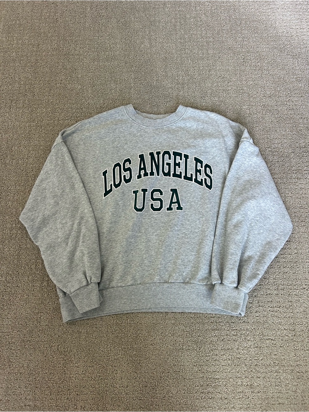 H&M Los Angeles USA Gray Crewneck Sweatshirt size small